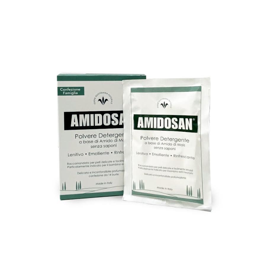 Amidosan Polvere Detergente Lenitiva Emolliente Rinfrescante 14 Buste Da 40g-2