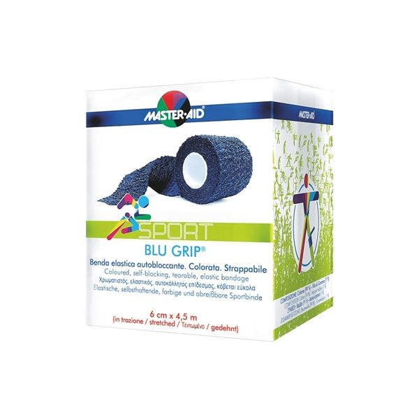 Master Aid Sport Blu Grip Benda cm 4x4,5m 1 Pezzo  - 2