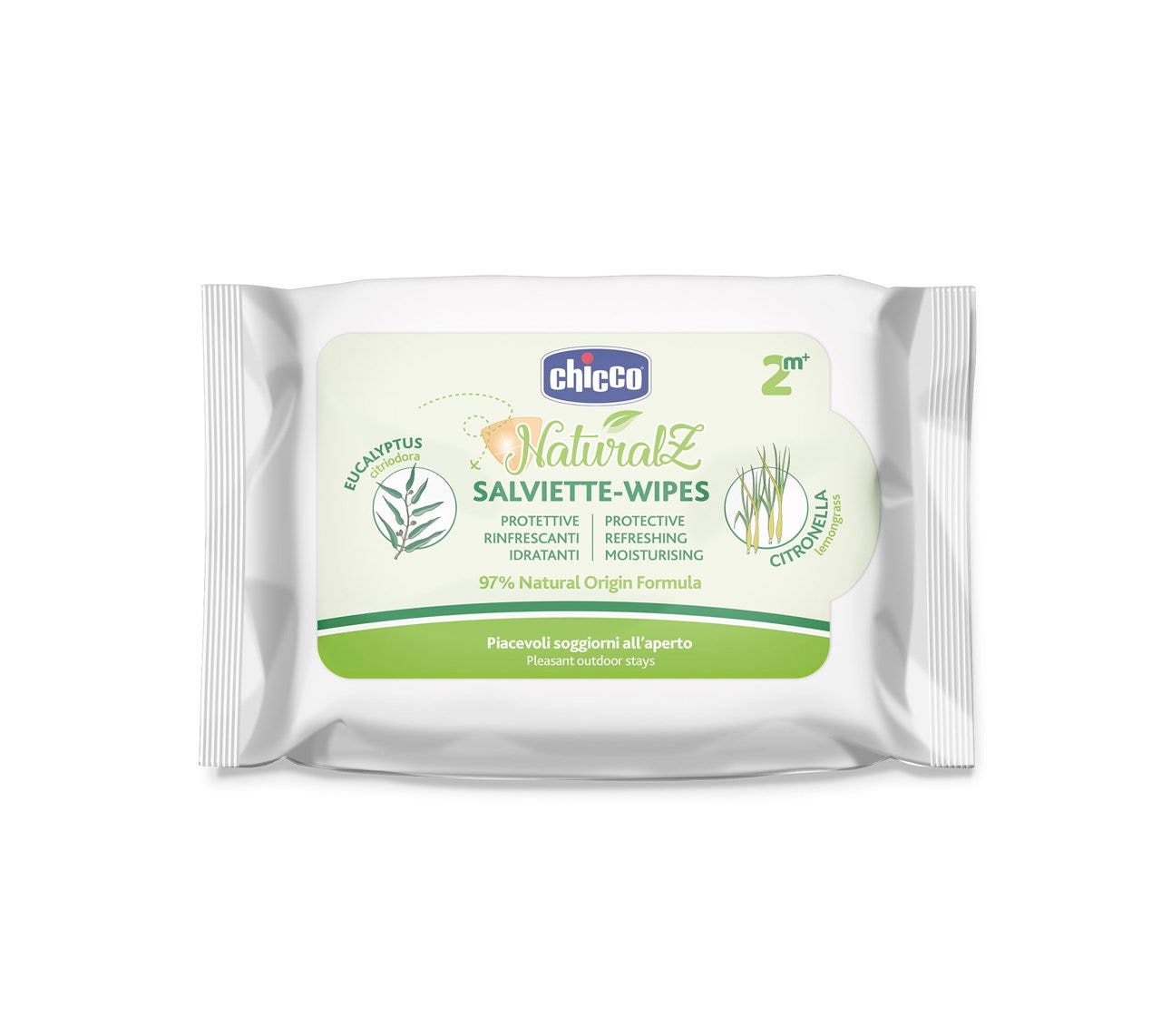 Chicco Salviette Antizanzare Protettivo&Rinfrescante 20 Pezzi 2Anni+-0