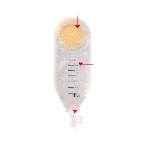 Coloplast Sacca Per Drenaggio Delle Ferite Sterile Capacità Midi 300ml 10 Pezzi   - 2