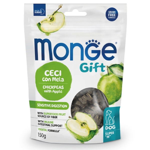 Monge Snack Sensitive Digestion Per Cani Adulti Ceci Con Mela 150g-1