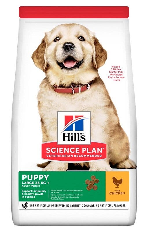 Hill's Science Plan Perfect Digestion Large Breed Puppy Cibo Secco Con Pollo E Riso Integrale Per Cuccioli Taglia Grande Sacco 12kg-4