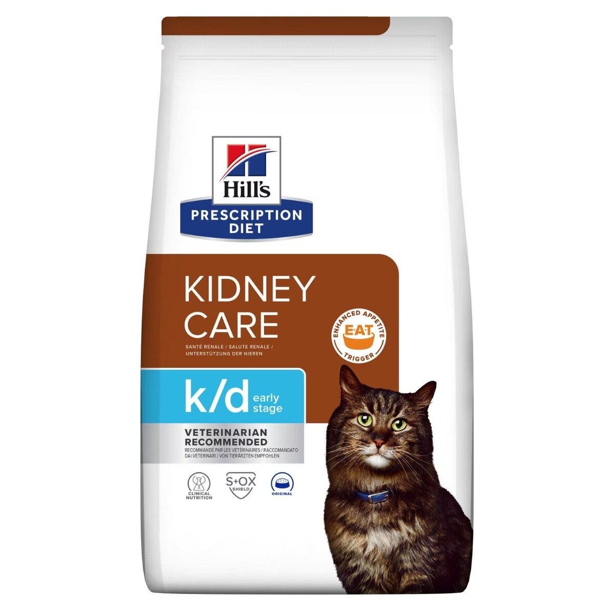 Hill's Prescription Diet K/D Kidney Care Early Stage Crocchette Per Gatti Sacco 1,5kg-7