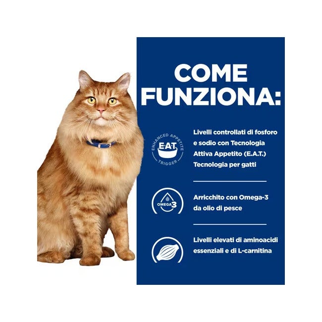 Hill's Prescription Diet K/D Kidney + Mobility Crocchette Per Gatti Sacco 1,5kg-3