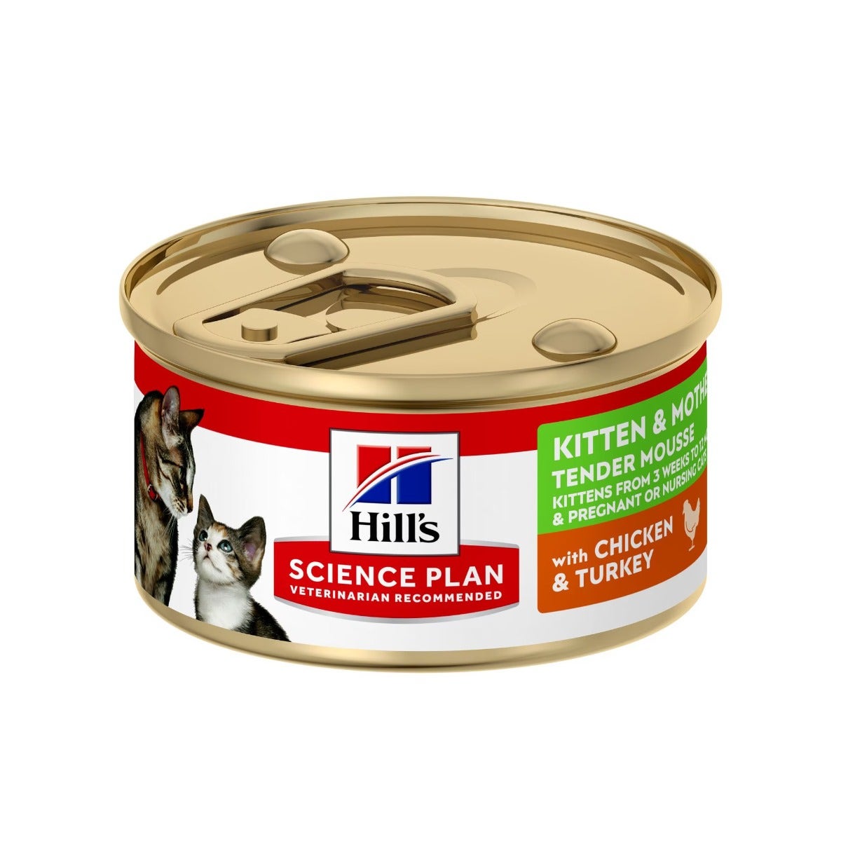 Hill's Science Kitten&Mother Tender Mousse Cibo Umido Per Gatti Scatoletta 85g-1