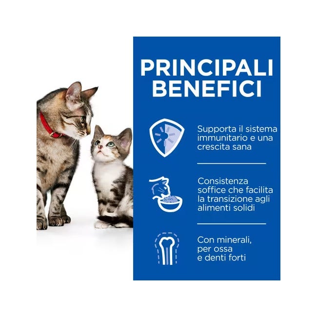 Hill's Science Kitten&Mother Tender Mousse Cibo Umido Per Gatti Scatoletta 85g-4