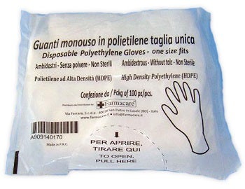 Guanto Monouso In PVC Misura Unica 100 Pezzi-1
