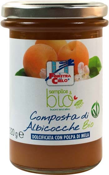 La Finestra Sul Cielo Composta Albicocche Con Polpa Di Mele Bio 320g-1