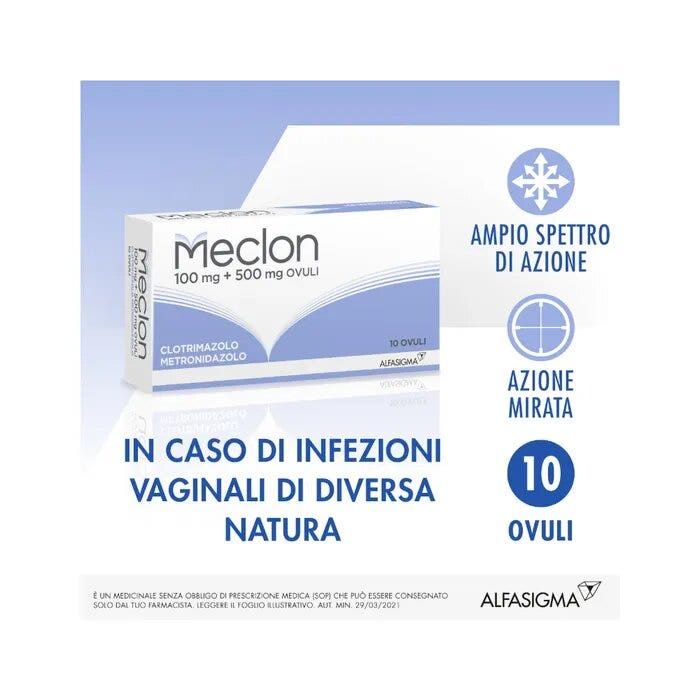 Meclon 10 Ovuli Vaginali 100+500mg-1