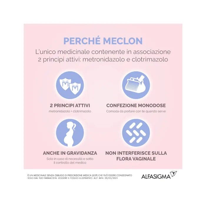 Meclon 10 Ovuli Vaginali 100+500mg-2