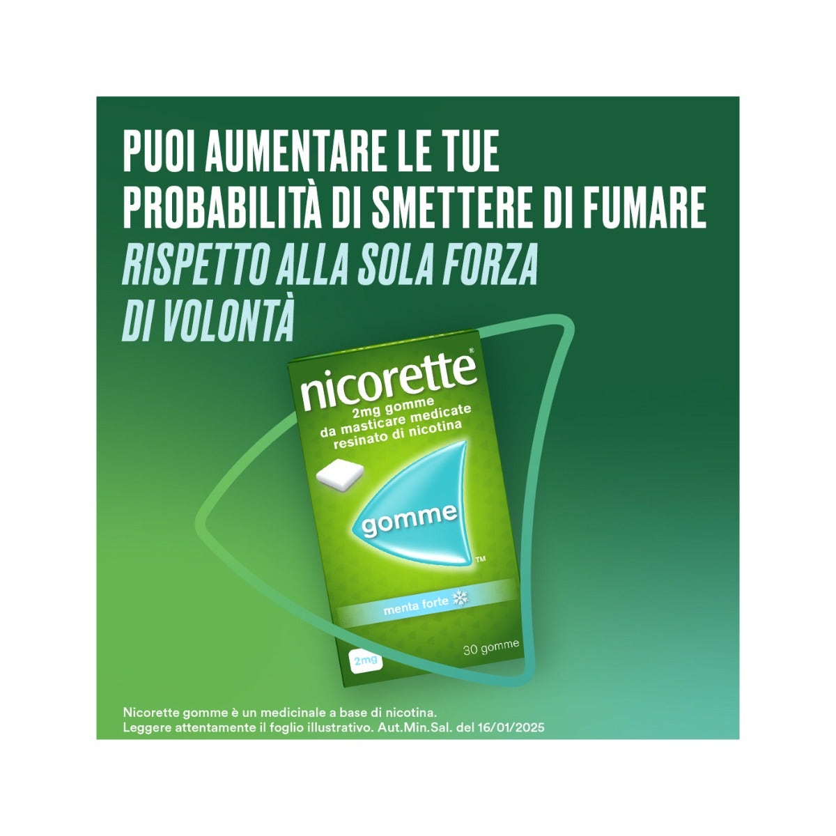Nicorette 30 Gomme Da Masticare 2mg Menta Forte-3