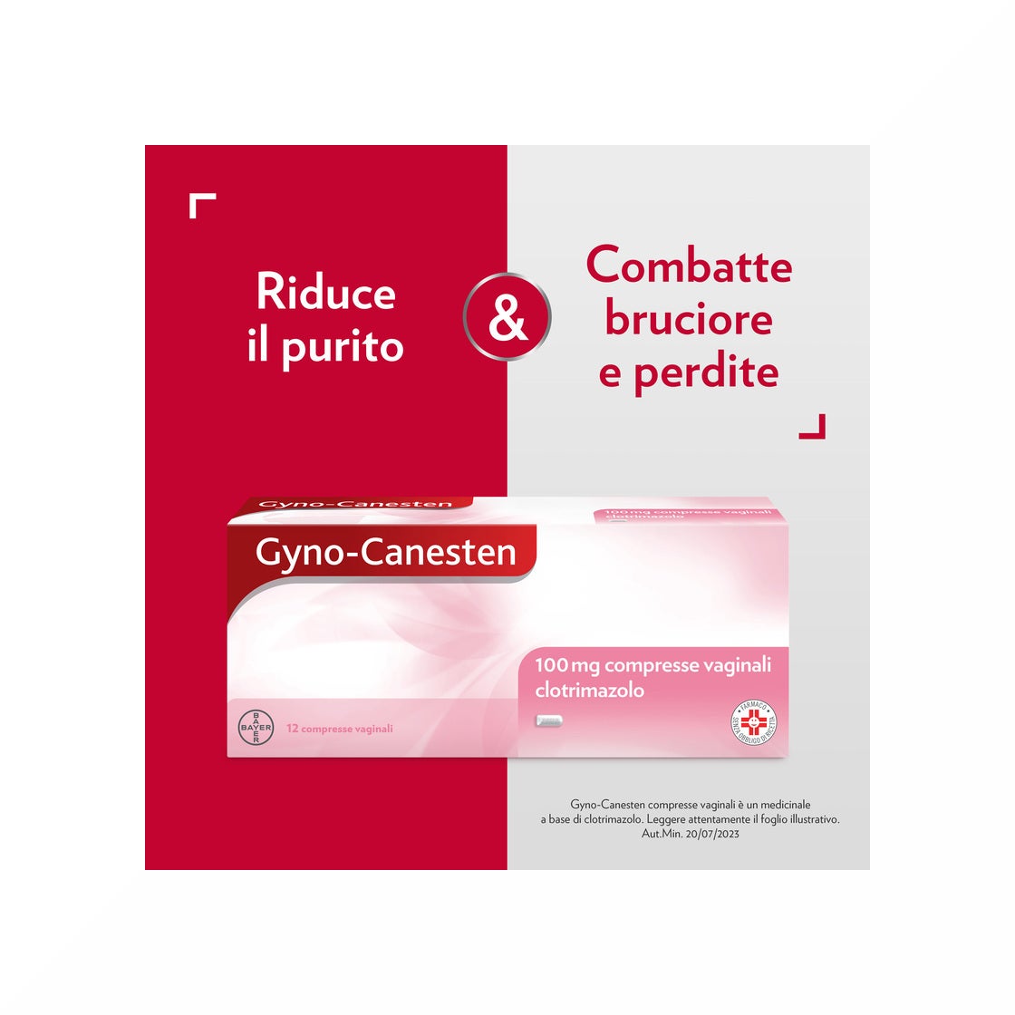 Gyno-Canesten Trattamento Sintomi Candida contro Prurito, Bruciore Intimo e Perdite, 12 Cpr Vaginali-6
