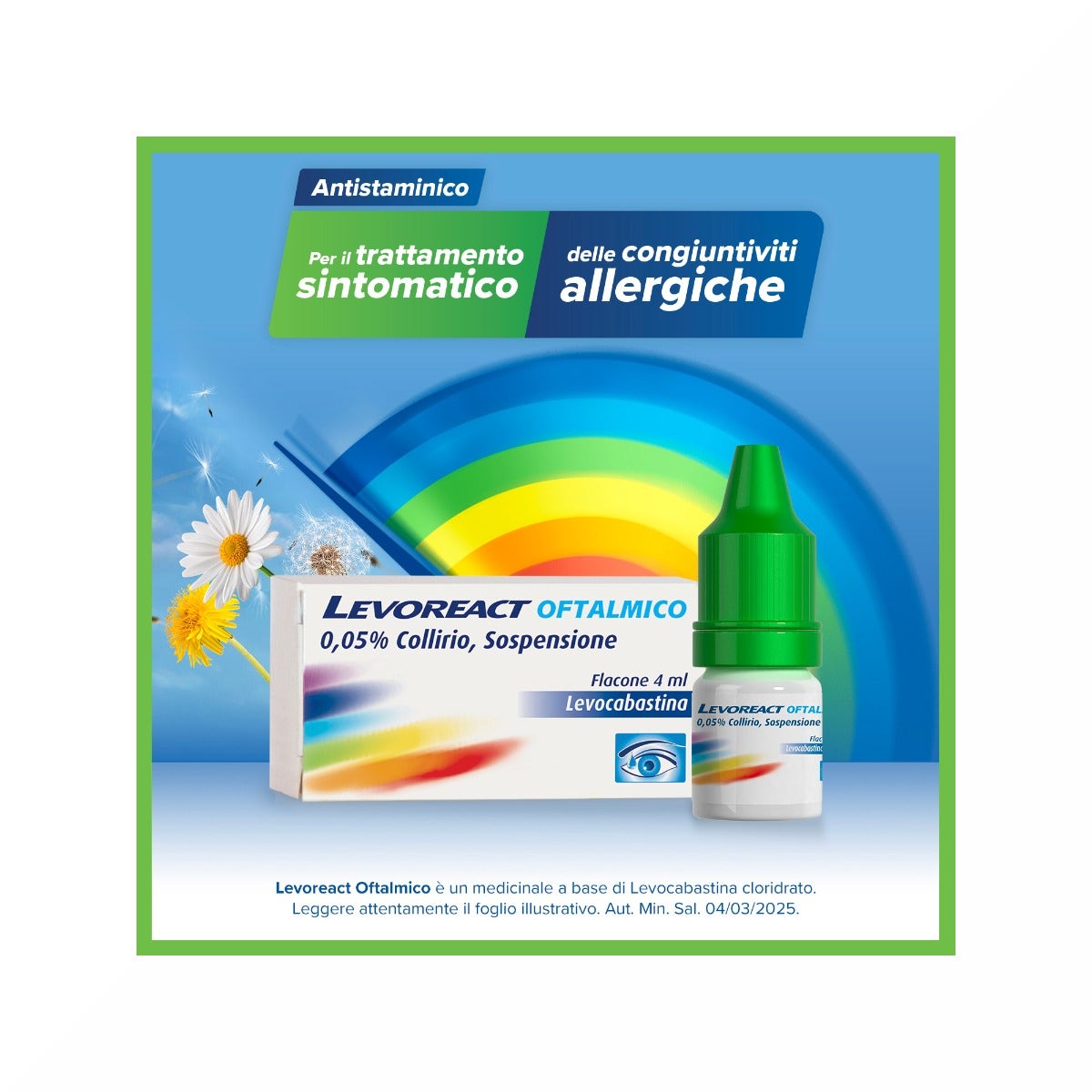Levoreact Collirio Antistaminico per Occhi che Lacrimano e Congiuntivite Allergica-6