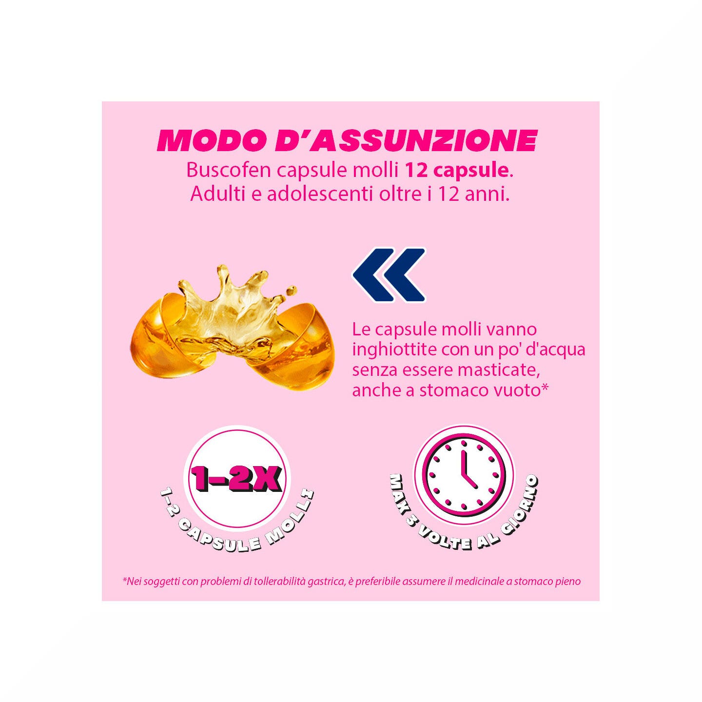 Buscofen 200 mg Con Ibuprofene Analgesico Contro Dolori Da Ciclo 12 Capsule Molli-22