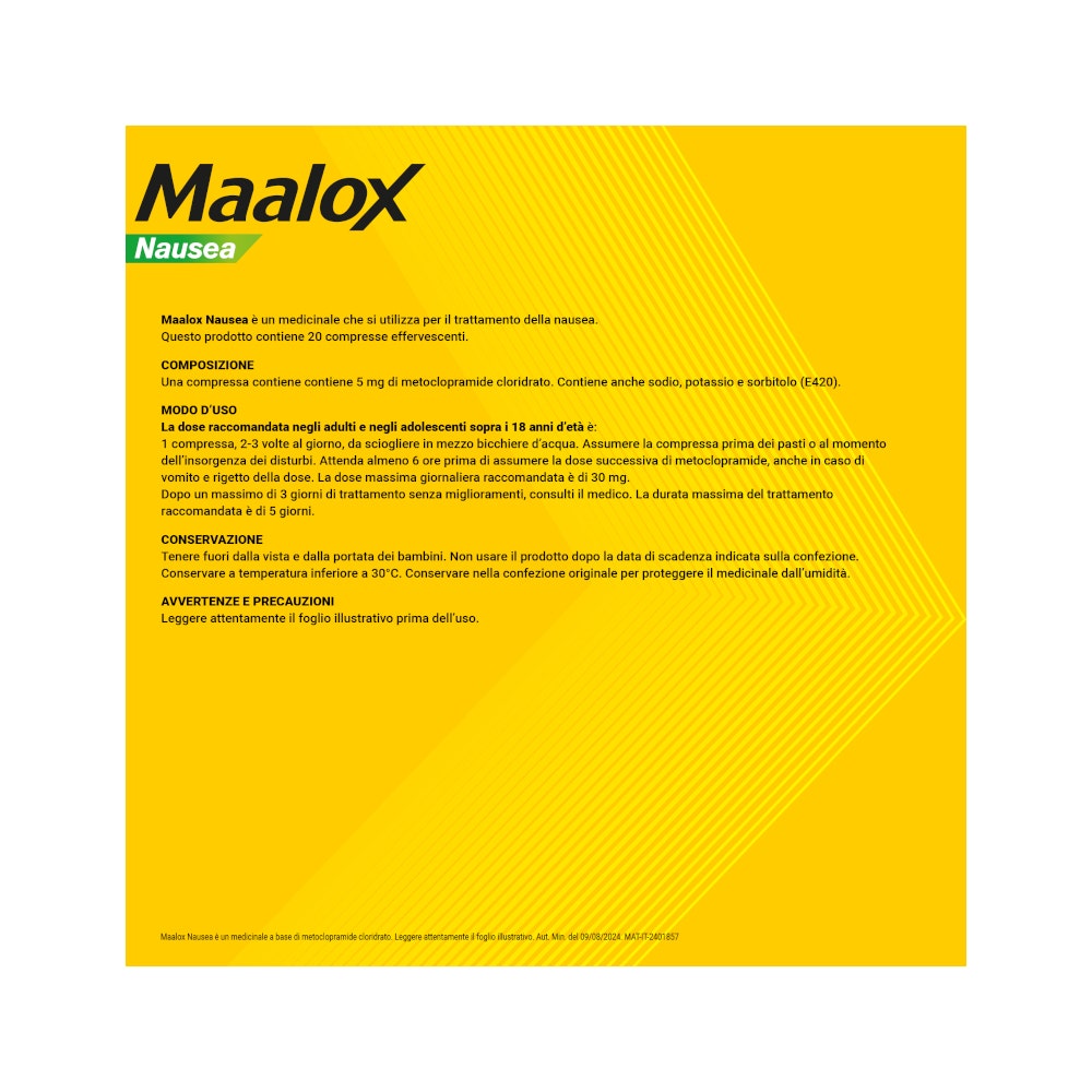 Maalox Nausea Trattamento della Nausea 20 cpr Effervescenti-29