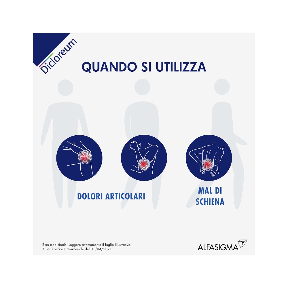 Dicloreum Unidie 5 Cerotti Medi 136mg-10