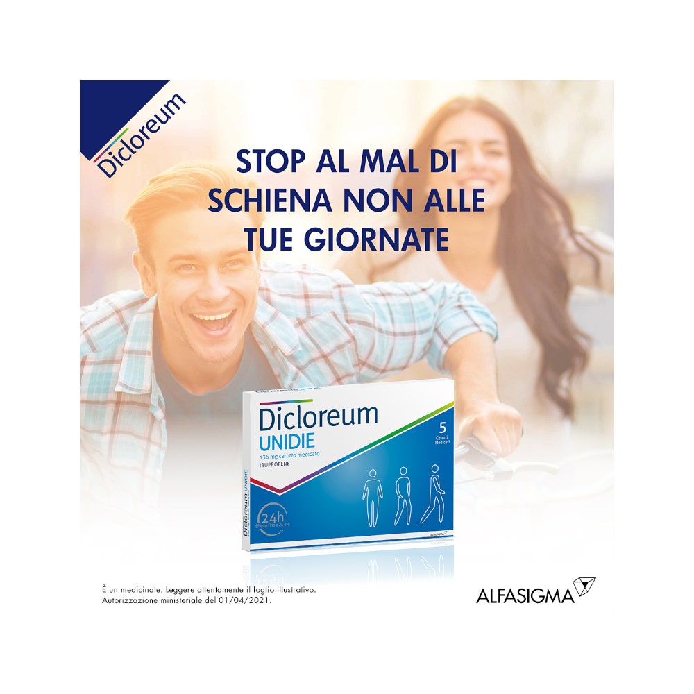 Dicloreum Unidie 5 Cerotti Medi 136mg-12