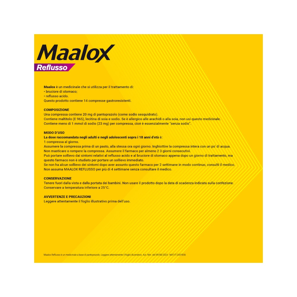 Maalox Reflusso Contro Reflusso Acido 14 Compresse-21
