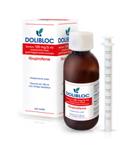 Dolibloc Bambini Sospensione Orale Gusto Fragola Senza Zucchero 150ml 100mg/5ml