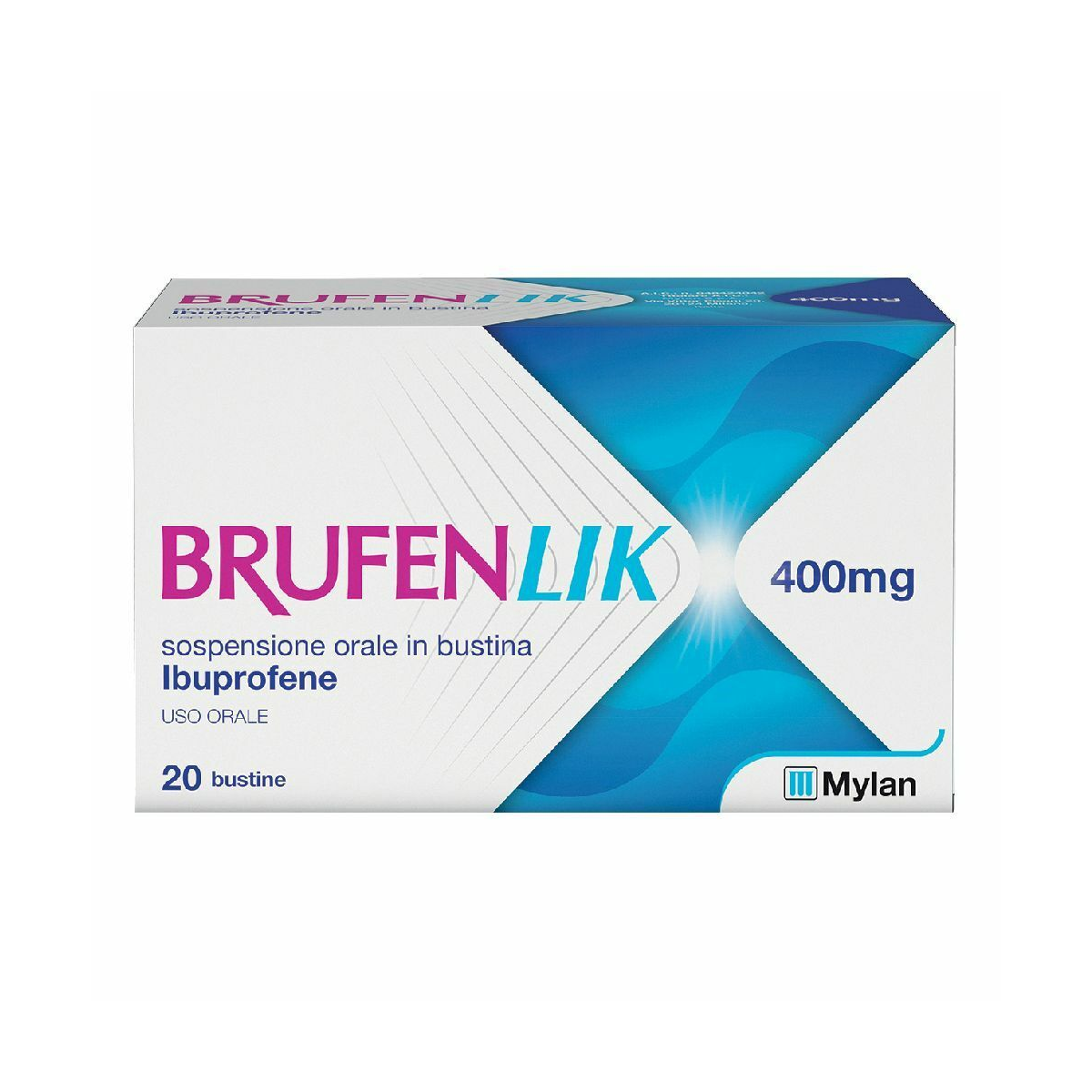 Brufenlik 400mg 20x10ml Antiinfiammatorio Aroma Fragola-0