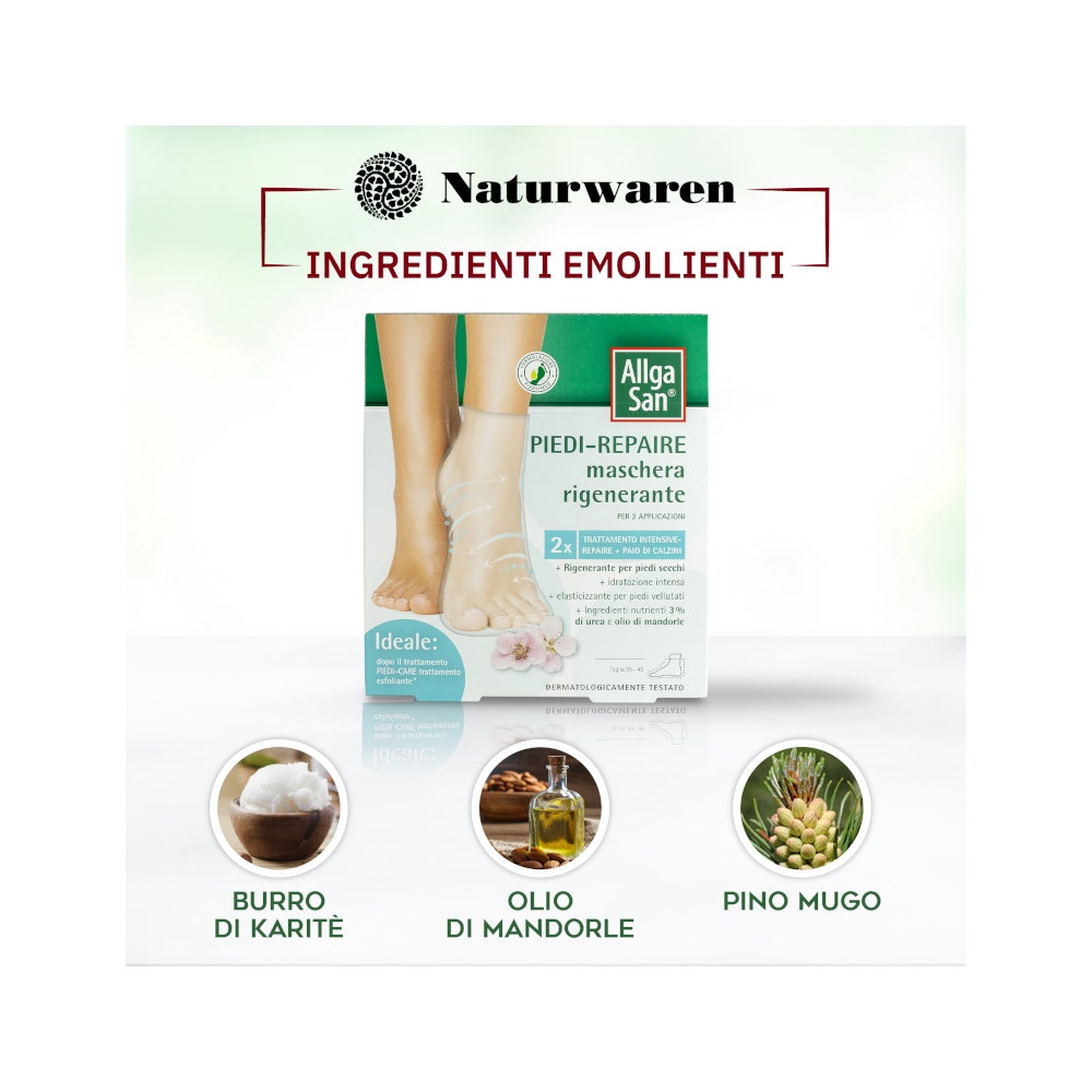 AllgaSan Piedi Repair Maschera Rigenerante 2 Trattamenti 28ml-3