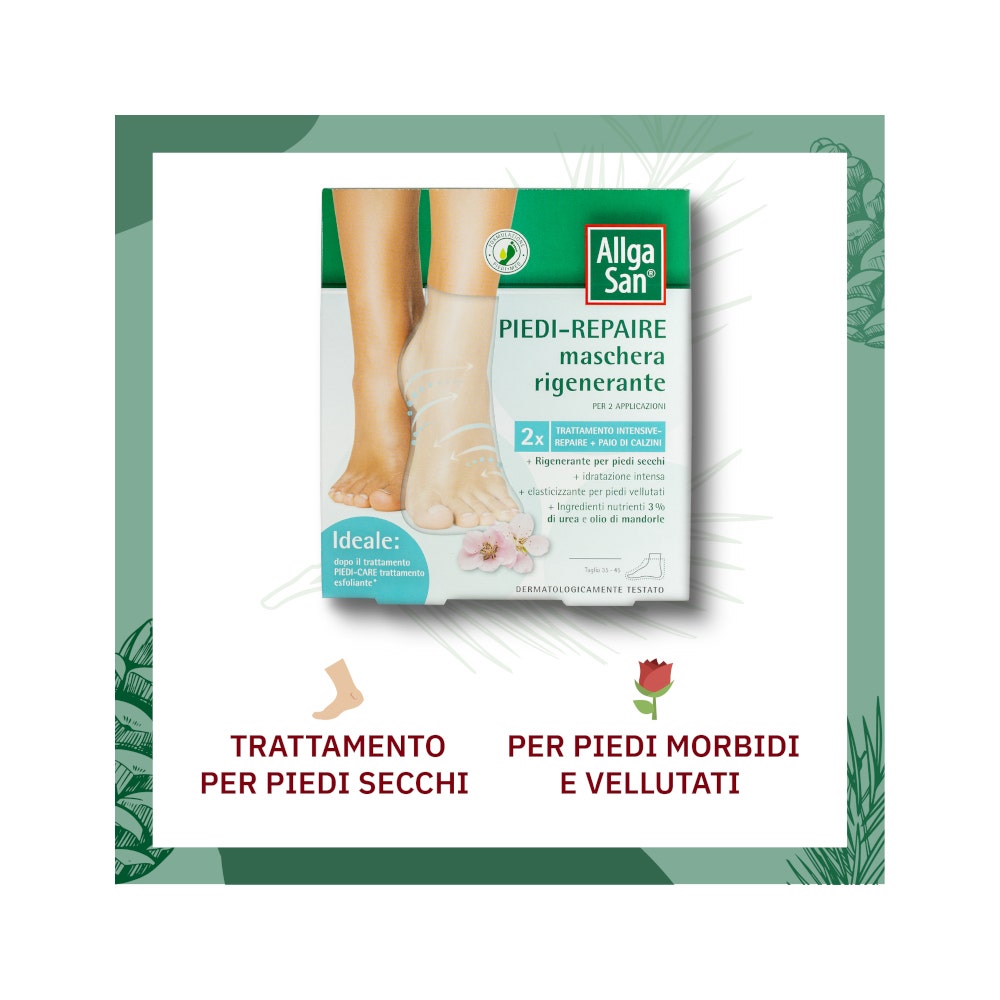 AllgaSan Piedi Repair Maschera Rigenerante 2 Trattamenti 28ml-4