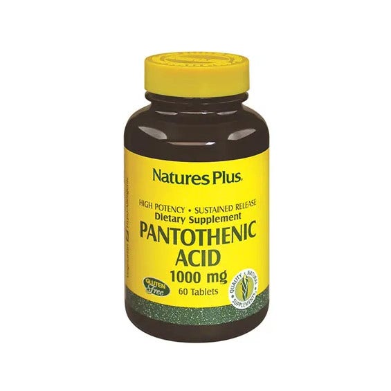 Natures Plus Acido Pantotenico 60 Tavolette-2
