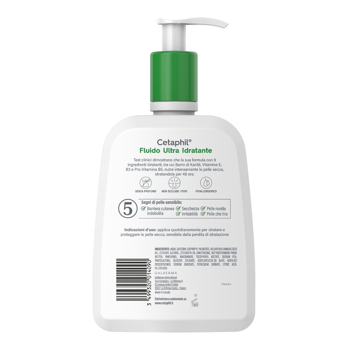 Cetaphil Fluido Ultra Idratante Pelle Secca Viso E Corpo 470ml-8