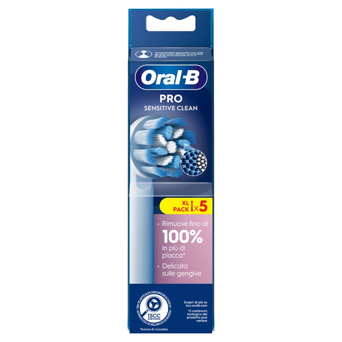 Oral-B Power Refill EB50 Sensitive Clean 5 Testine Di Ricambio-1
