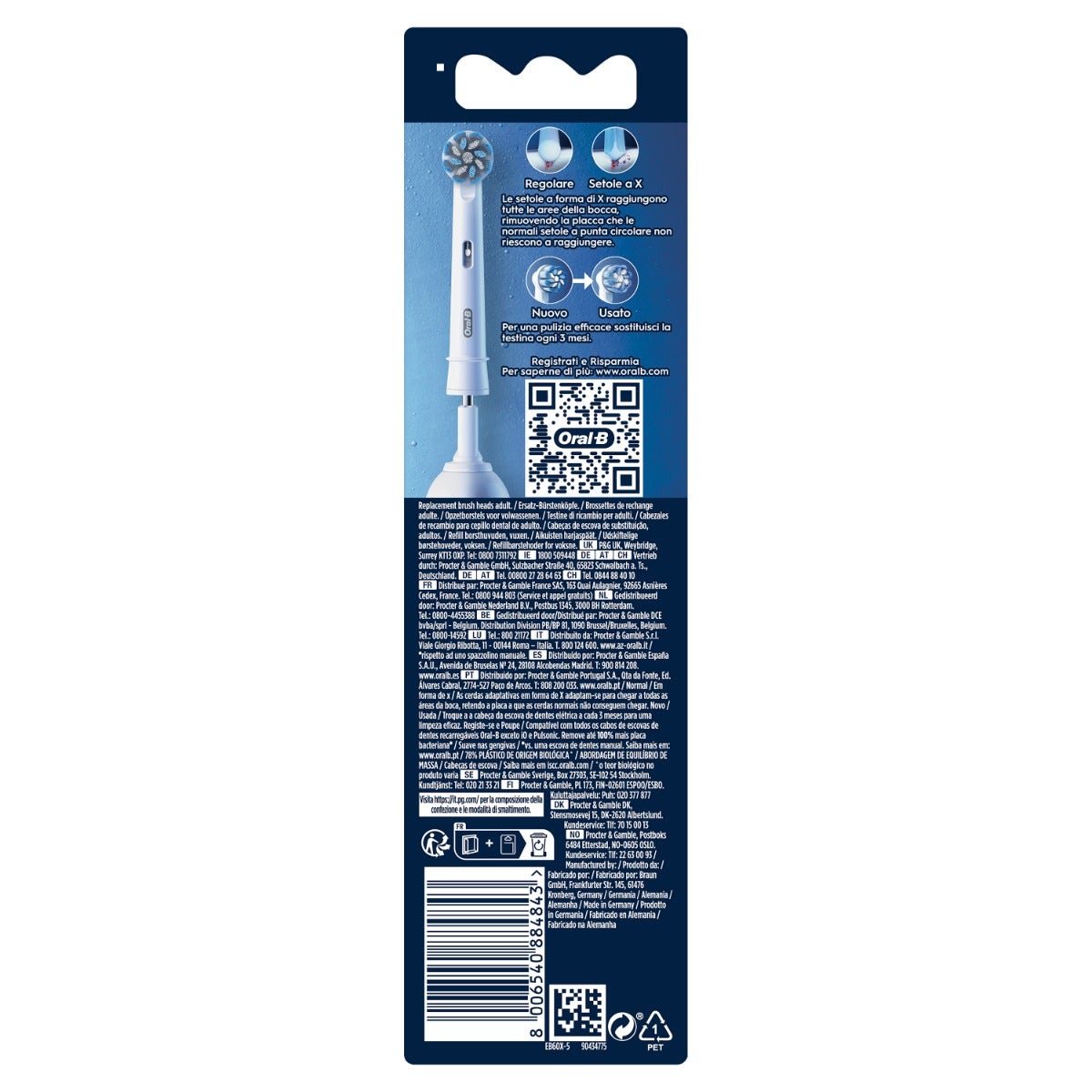 Oral-B Power Refill EB50 Sensitive Clean 5 Testine Di Ricambio-2