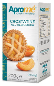 Aprome' Crostatine Albicocca 4 Pezzi da 50 g-1