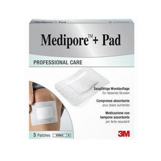 Medipore+Pad Medicazione 10x20cm 5 Pezzi  - 2