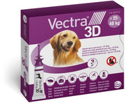 Vectra 3D Viola Antiparassitario Cani 25 - 40 Kg  3 Pipette-1