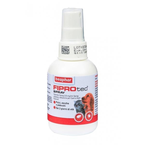 Fiprotec Spray Antiparassitario Cani/Gatti Uso Topico 1 Flacone Da 100ml-1
