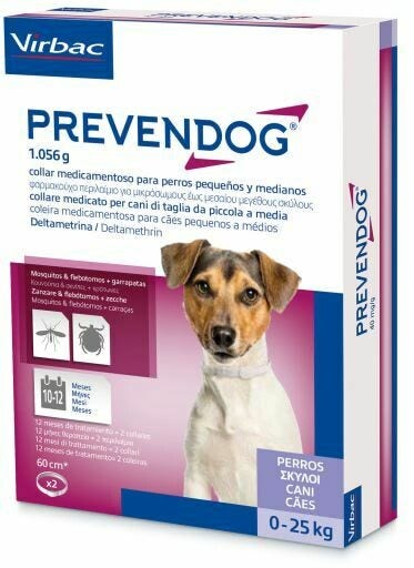 Prevendog 2 Collari Medicati 26,4g (60cm) Cani Taglia Piccola/Media >25kg -1