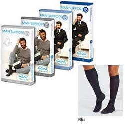 Man Support 15 Cotone Gambaletto Blu Taglia 5 1 Paio  - 1