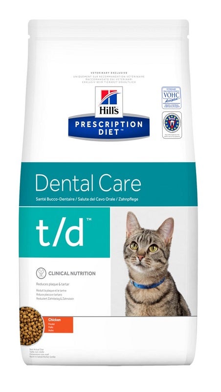 Hill's Prescription Diet T/D Dental Care Crocchette Pollo Per Gatti Sacco 1,5kg-1