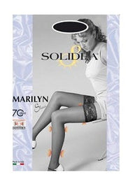 Solidea Marilyn 70 Sheer Calze Autoreggenti Nero 2  - 1