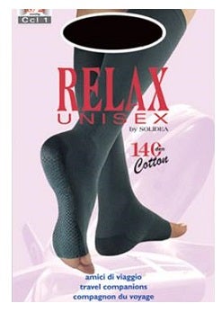 Solidea Relax Unisex Punta Aperta Gambaletto 140 Denari Colore Nero Taglia 1 - S-1