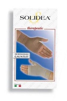 Solidea Micromassage Gauntlet CCL. 2 Palmare Ambidestro Colore Natur Taglia M-1