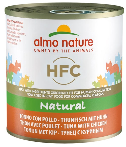Almo Nature HFC Natural Cibo Umido Tonno Con Pollo Per Gatti Adulti 280g-1