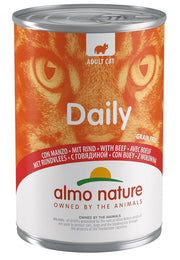 Almo Nature Daily Menu Cibo Umido Con Manzo Per Gatti Adulti Lattina 400g-1