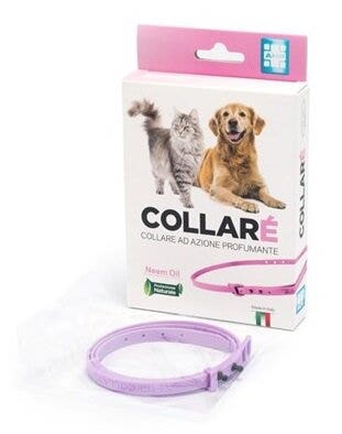 Collare' Collare Cani E Gatti Azione Profumante Con Olio Di Neem Colore Rosa-2