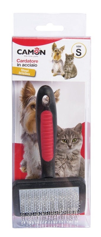 Camon Cardatore Acciaio con Punte Ricoperte Misura Media Per Cani/Gatti-1