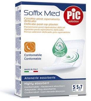 Pic Soffix Med Cerotto Sterile 5x7cm 5 Pezzi   - 1