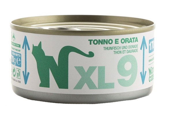 Natural Code XL9 per Gatti Adulti Tonno e Orata 170g-1