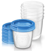 Avent Vasetti Via Coperchio 180ml 5 Pezzi  - 1