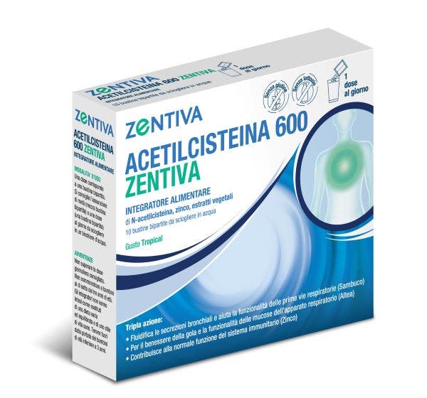 Acetilcisteina 600 Zentiva 10 Bustine  - 1