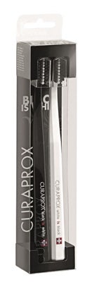 Curaprox Black is White Spazzolini Black/White 2 Pezzi-1