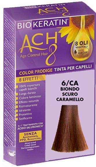 Biokeratin Ach8 Tinta per Capelli Biondo Scuro Caramello 6/CA-1